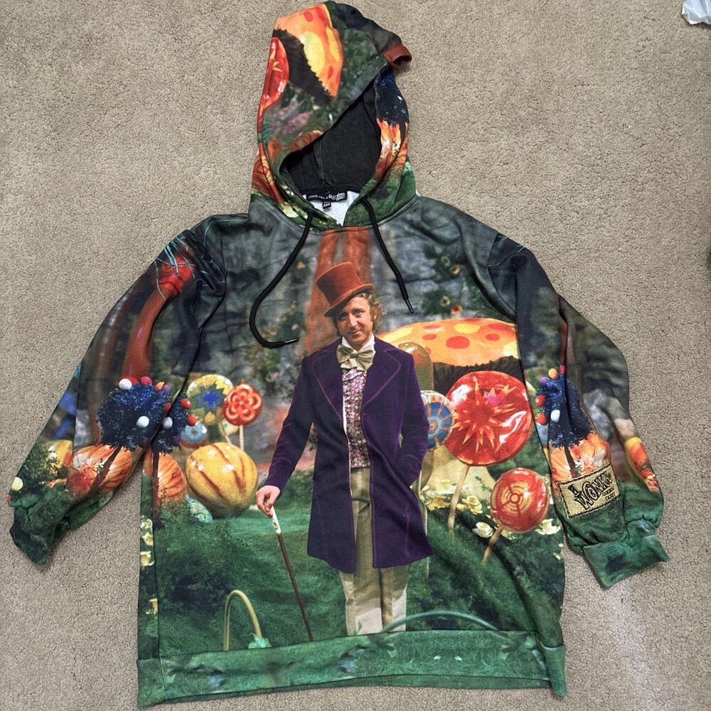 Dolls Kill X Willy Wonka and The Chocolate Factory Oversized Hoodie XS/S